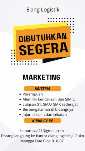 Marketing elang logistic