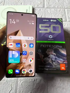 Infinix Note 50 Pro Ram 8gb rom 256gb lengkap MuLus 2 Bulan Pakai TT