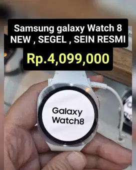 Rp. 4,099
Samsung GALAXY WATCH 8 
BARU , SEGEL , RESMI SEIN