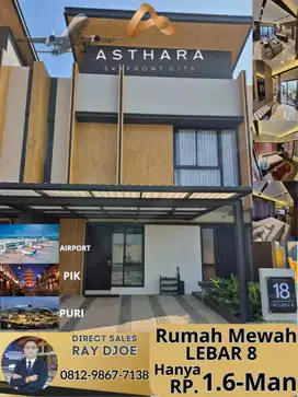 Rumah mewah murah lebar 8 di tengah kota tangerang asthara bandara