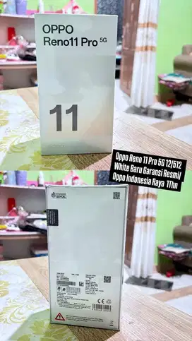 Oppo Reno11 Pro 5G White 12/512 (Baru) Resmi 1 Tahun