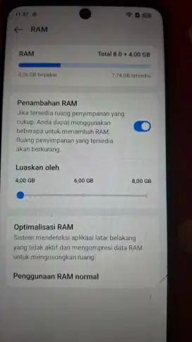 Jual hp opo type a60 normal gak ada kendala ram8