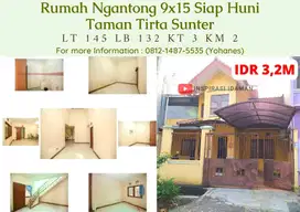 Rumah Ngantong 9x15 siap huni Taman Tirta Sunter