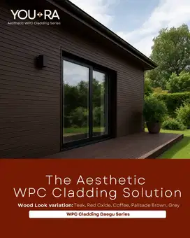 WPC Cladding outdoor | Wall cladding motif kayu panjang 2,9m