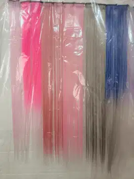 Hair Clip Highlight Hairclip Warna Warni Gradasi Rambut Palsu