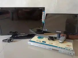 Borongan LED Polytron+Monitor Samsung+DVD Philips