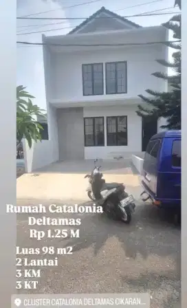 Rumah baru Cluster catelonia Deltamas Bekasi