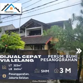 Dijual Rumah Via Lelang di Perumahan Bumi Pesanggrahan Jakarta Selatan