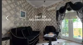 Rumah Permata Hijau hoek semi furnished rapi bagus harga murah
