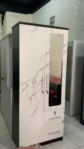 Promo Lemari Pakaian 2 Pintu Model Marbel
