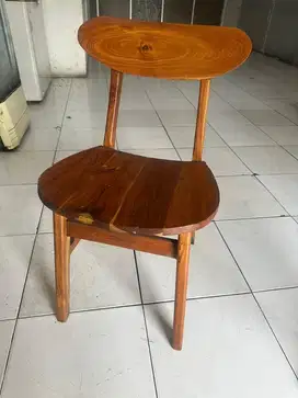 Jual kursi bangku kayu jati cafe bekas