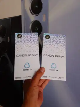 Tecno Camon 40 Pro 5G 8+8/256 Garansi resmi 13bln