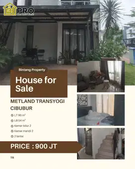Di Jual Rumah Murah Siap Huni Metland Transyogi Cibubur