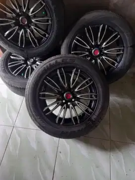Jual velg+ban ring 15 double pcd kondisi bagus