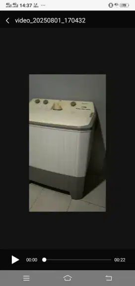 Mesin cuci 2 tabung