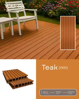 WPC DECKING YOUR Ukuran : 2,9m (P) x 14cm (L) x 25mm