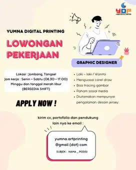 Loker (Graphic designer dan Admin)