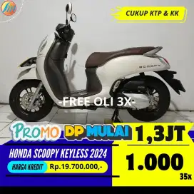 HONDA SCOOPY KEYLESS 2024 KREDIT MURAH ANGSURAN SANGAT TERJANGKAU