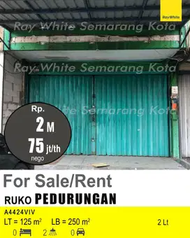 DIJUAL DAN DISEWAKAN RUKO DI PEDURUNGAN A4424