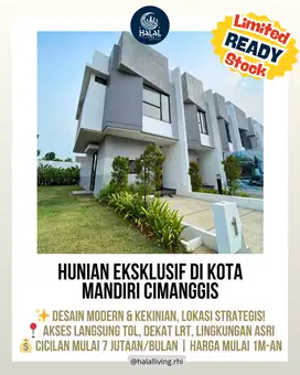 HUNIAN EKSKLUSIF DI KOTA MANDIRI CIMANGGIS