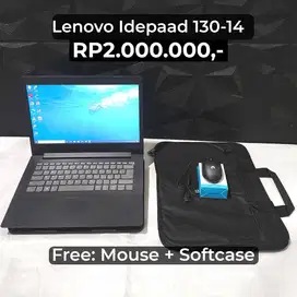 JUAL LAPTOP LENOVO IDEAPAD 130-14ast AMD Radeon RAM 4GB SSD 128GB