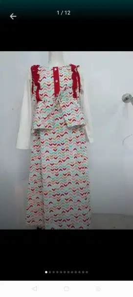 Baju muslim anak perempuan