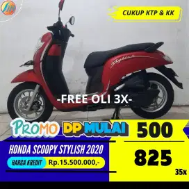 JUAL CEPAT HONDA SCOOPY STYLISH 2020 SEKEN CASH KREDIT BERGARANSI