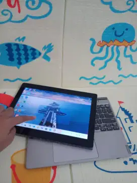 Notebook/Tablet Lenovo 82h0 layar sentuh ram 8 ssd 128