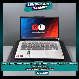 Lenovo Ideapad Slim 1 14AMN7 Ryzen 3 7320U Ram 8GB/512GB Layar Fhd