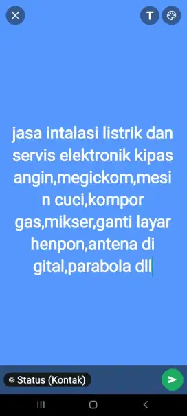 servis elektronik dan tukang instalasi listrik