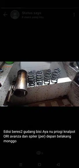 Barangkali ada yg membutuhkan knalpon ORI dan per Avanza