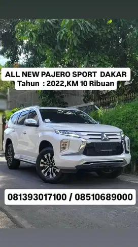 km 10 ribuan, ALL NEW PAJERO SPORT  DAKAR 4x2
Tahun :  2022
