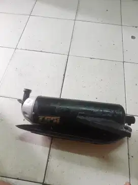 Knalpot copy TZM Mio soul  karbu mines lecet pake baru pake 2 bulan
