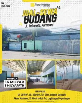 Gudang Modern di Kartasura - Jual