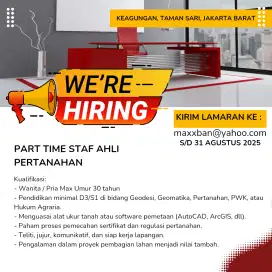 PART TIME STAF AHLI PERTANAHAN