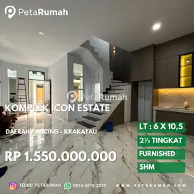 Towhouse furnish komplek icon estate daerah pancing tempuling