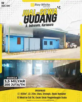 Sewa Gudang di Kartasura - Investasi & Bisnis!