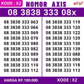 Nomor Cantik AXIS Super Kartu Perdana Nomor 0823