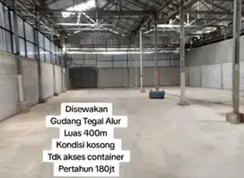 Disewakan Gudang di Tegal Alur Kalideres, Jakarta Barat
