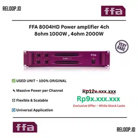 FFA 8004HD Power amplifier 4ch 8ohm 1000W , 4ohm 2000W