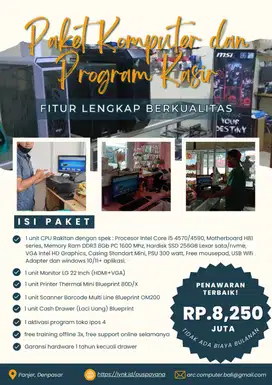 Komputer Lengkap dengan Program toko siap pakai