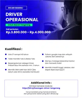 Driver Operasional & OB