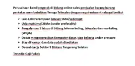 Loker Telesales