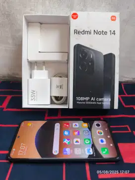 Redmi Note 14 8/256 Fullset ori segel garansi On