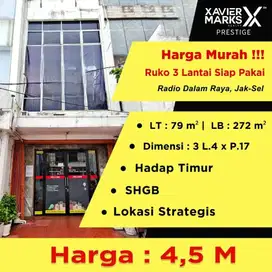 TERMURAH.. Turun Harga  DI JUAL RUKO RADIO DALAM RAYA Gandaria Utara