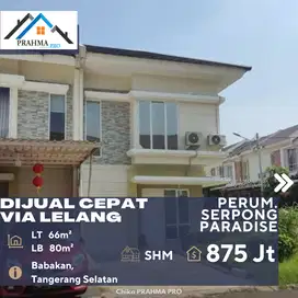 Dijual Rumah Via Lelang di Perum. Serpong Paradise Babakan Tangsel