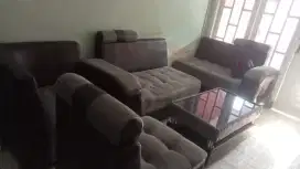 Sofa Plus Meja Bonus Bantal Baru