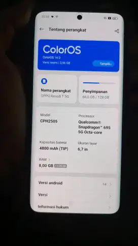 For sale oppo reno 8T
