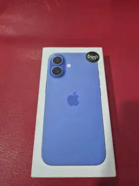New iphone 16 128gb ibox ultramarine segel belom aktif