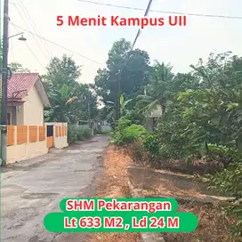 Siap Bangun Tanah Jogja Cocok Kost Luas 633 M2 SHM Pekarangan